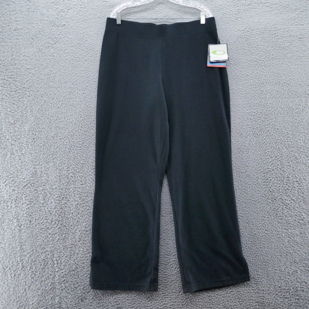 Tek Gear Womens XL Black‎ Wicking Straight Leg Athletic Pants NEW